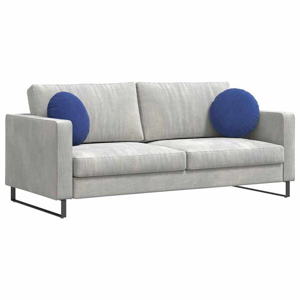 vidaXL Sittkuddar 2 pcs Polisblå Ø 40 x 13 cm Sammet