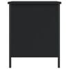 vidaXL Förvaringsbänk svart 40x42,5x50 cm konstruerat trä