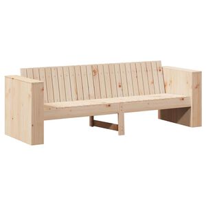 vidaXL Tr&auml;dg&aring;rdsoffa Naturf&auml;rg 185,5 x 60 x 62 cm Massiv furu
