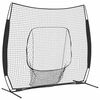 vidaXL Basebolln&auml;t f&ouml;r tr&auml;ning Svart 250 x 106 x 209 cm Polyester