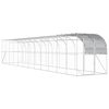 vidaXL H&ouml;nshus mot V&auml;gg Silver 1200 x 200 x 215 cm Galvaniserat st&aring;l
