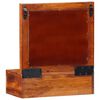 vidaXL Väggskåp med låda Brun 40 x 20 x 50 cm Massivt akaciaträ