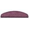 vidaXL Trappmattor 30 st 65x21x4 cm m&ouml;rklila halvrunda stora