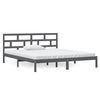 vidaXL S&auml;ngram massiv furu 135x190 cm gr&aring;