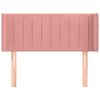 vidaXL S&auml;nggavel med kanter rosa 93x16x78/88 cm sammet