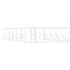 vidaXL Hundg&aring;rd f&ouml;r utomhusbruk silver 6x14x2 m galvaniserat st&aring;l