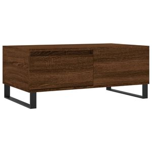 vidaXL Soffbord brun ek 90x50x36,5 cm konstruerat tr&auml;