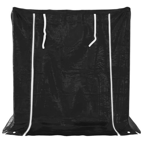 vidaXL Vedst&auml;ll med regnskydd 100,5x100,5x110,5 cm galvaniserat st&aring;l