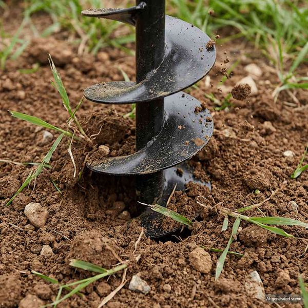 Jordborr 150 mm St&aring;l inkl. f&ouml;rl&auml;ngningsr&ouml;r 9 meter