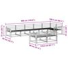 vidaXL Utomhussoffset 8 pcs Naturf&auml;rg Massivt Akaciatr&auml;