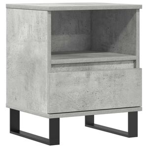 vidaXL S&auml;ngbord betonggr&aring; 40x35x50 cm konstruerat tr&auml;