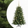 vidaXL Konstgjord julgran med julkulor 120 cm 150 LED-lampor Varmvit