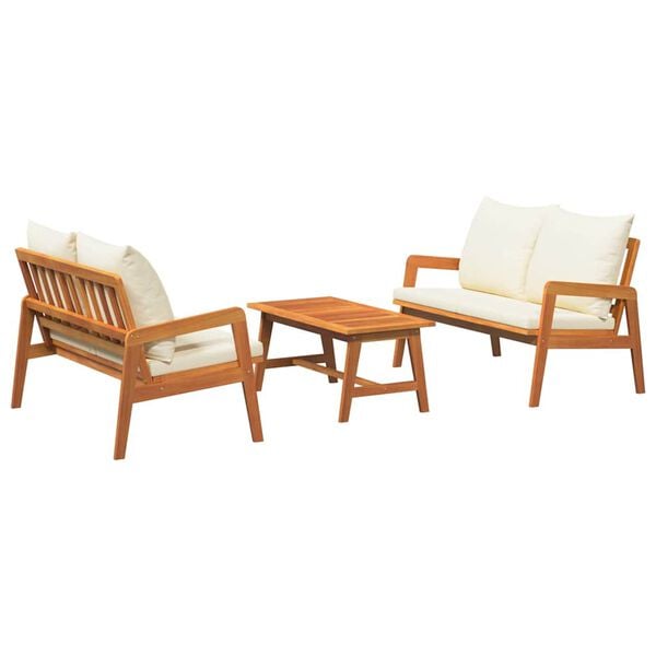 vidaXL Bistroset 3 pcs Brun 115 x 65 x 71 cm Massivt Akaciaträ
