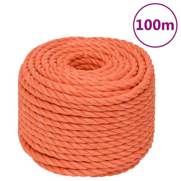 vidaXL Rep orange 24 mm 100 m polypropylen