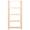 vidaXL Förvaringshylla 5 hyllor 10 st 80x38x170 cm massiv furu 250 kg