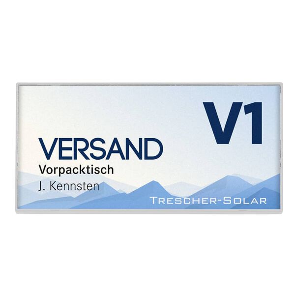 MOEDEL D&ouml;rrskylt Kairo 7,5x14,9x1 cm vit 5 st