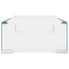 vidaXL TV-bord klarglas 40x25x11 cm