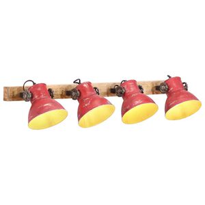 vidaXL V&auml;gglampa 25 W n&ouml;tt r&ouml;d 90x25 cm E27