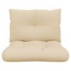 vidaXL Palldynor 2 st beige tyg