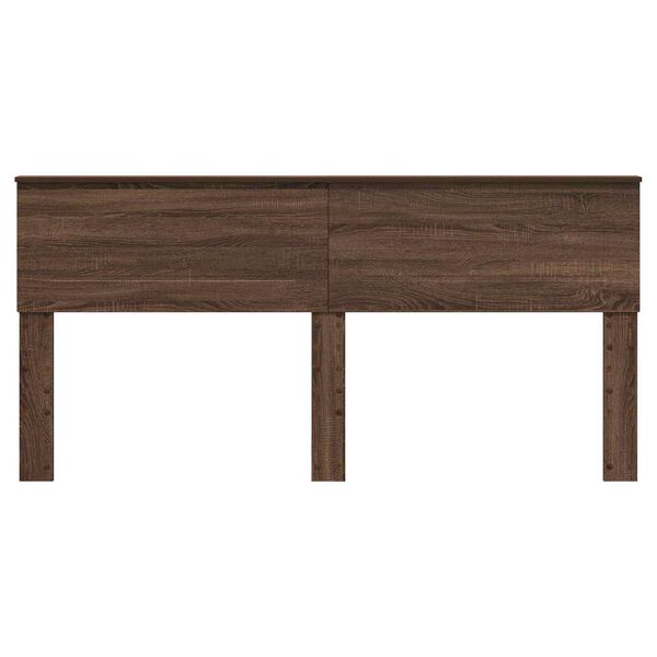 vidaXL Huvudgavel Brun Ek 200 cm Konstruerat tr&auml;