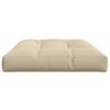 vidaXL Palldyna beige 120x80x12 cm tyg