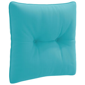vidaXL Ryggkudde PUTTEN 100% Polyester Turkos 40 x 40 x 10 cm