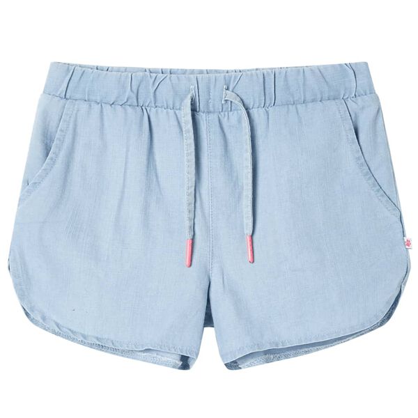 Barnshorts mjuk denimblå 92