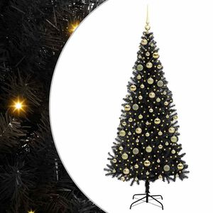 vidaXL Julgran Svart 210 cm PVC