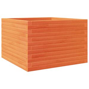 vidaXL Odlingsl&aring;da vaxbrun 70x70x46 cm massiv furu