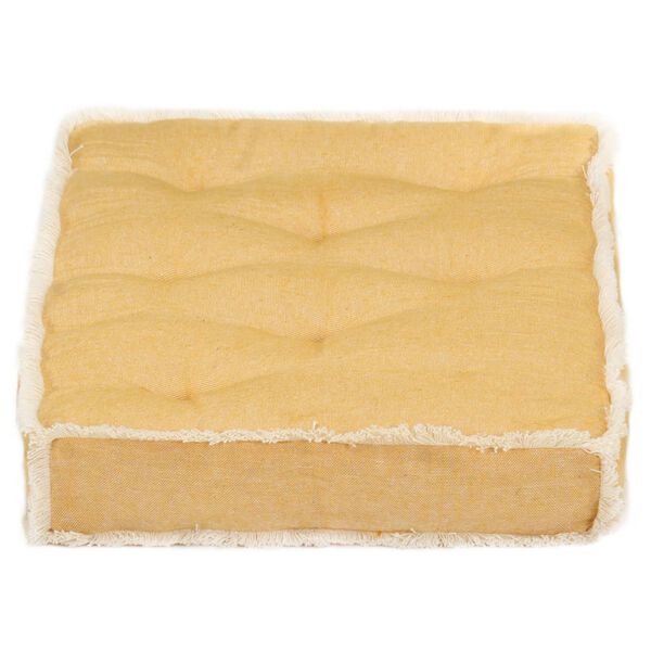 vidaXL Dyna till pallsoffa gul 73x40x7 cm