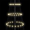 vidaXL LED Julgran med 295 LED-lampor med stativ Varmvit 250 cm Metall