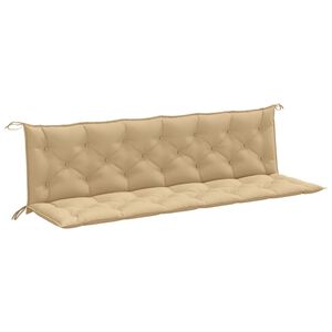 vidaXL B&auml;nkdyna 2 st melerad beige 200x50x7 cm tyg
