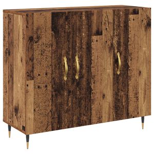 vidaXL Sideboard Gammalt tr&auml; 90 x 34 x 80 cm Konstruerat tr&auml;
