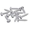 vidaXL Tr&auml;skruvar 12 st Silver M3,5 x 20 mm St&aring;l