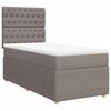 vidaXL Rams&auml;ng med madrass taupe 80x200 cm tyg