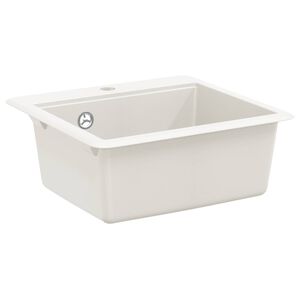 vidaXL Diskho 80% Kvarts och 20% Resin 470 x 440 mm Vit