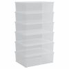 vidaXL Plastl&aring;dor 6 st 25 L stapelbara