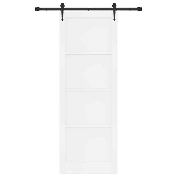 vidaXL Skjutd&ouml;rr ORKDAL Vit 83 x 232 cm Massiv furu
