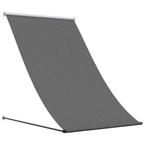 vidaXL Markis inf&auml;llbar antracit 150x150 cm tyg och st&aring;l