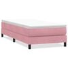 vidaXL Res&aring;rs&auml;ng utan madrass rosa 100x220 cm sammet