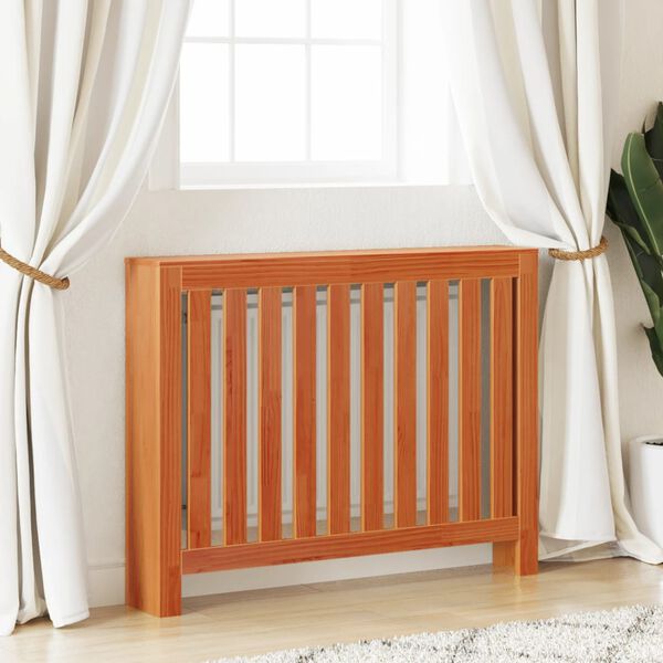 vidaXL Elementskydd vaxbrun 108,5x19x84 cm massiv furu