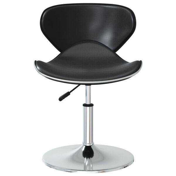 vidaXL Matstolar 4 st svart konstläder