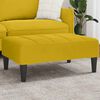 vidaXL Fotpall Gul 77x55x31 cm sammet