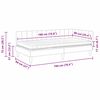 vidaXL Hörn Sängram med Madrass med madrass 2 pcs Grå Sammet