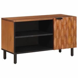 vidaXL TV-sk&aring;p Acacia Brun Finish 80 x 33 x 46 cm Massivt mangotr&auml;