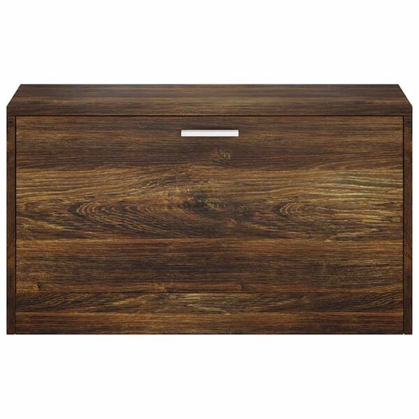 vidaXL Skob&auml;nk r&ouml;kf&auml;rgad ek 80x24x45 cm konstruerat tr&auml;