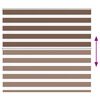 vidaXL Rullgardin zebra brun 165x100 cm tyg bredd 160,9 cm polyester
