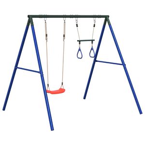 vidaXL Gungst&auml;llning med gunga och trapets