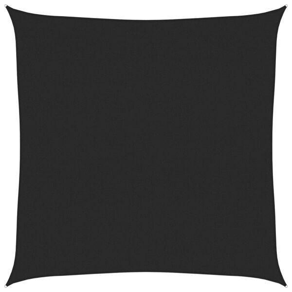 vidaXL Solsegel 160 g/m&sup2; svart 7x7 m HDPE
