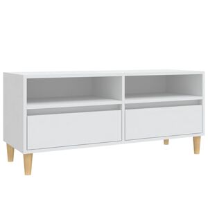 vidaXL Tv-b&auml;nk vit 100x34,5x44,5 cm konstruerat tr&auml;